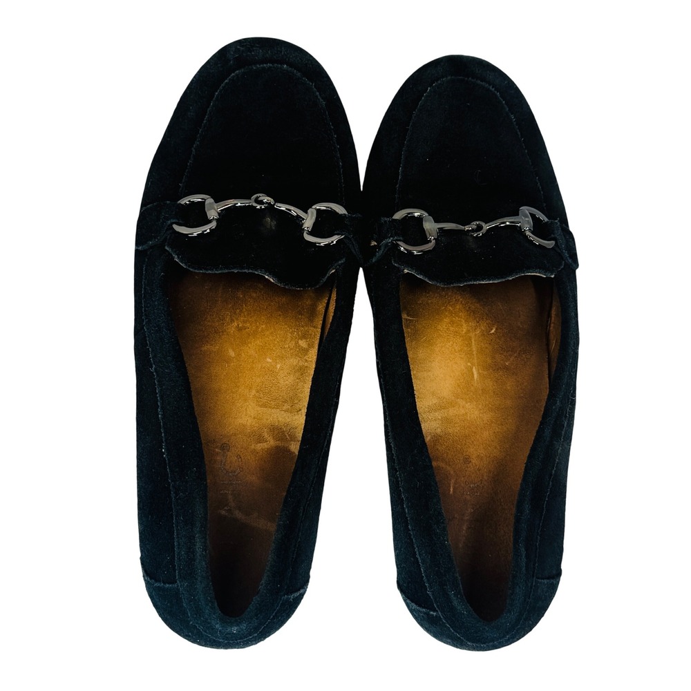 Vionic Bibiana Black Suede Horsebit Loafers Women's‎ 9 Comfort Orthotic Flats - Picture 3 of 10